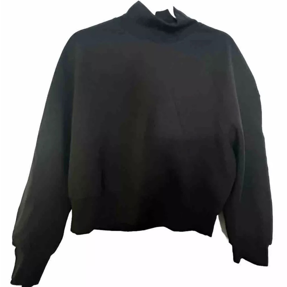 Voice Of Insiders  High Neck Sweatshirt in Black Size Small